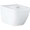 GROHE Euro Ceramic závesné WC Rimless s hlbokým splachovanim, Triple Vortex, 374 x 540 mm, alpská biela, 39328000