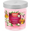 Sviečka Bolsius Floral Fusion Jazmín a Mango, vonná, 80/72 mm, v skle