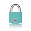 Visiaci zámok Yale ALU YE3B 32 mm tyrkysový