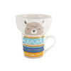 Orion Porcelánový s miskou Lama 350 ml