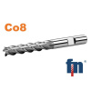 Fréza valcová čelná 7,5x30mm dlhá 4br. HSS Co8 weldon , 2 zuby k stredu 141618.075