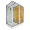 M-SPA - Suchá sauna s parou a sprchovací box TRIO pravý 180 x 110 x 223 cm