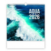 Helma - nástenný kalendár Aqua 2026, 30 × 30 cm
