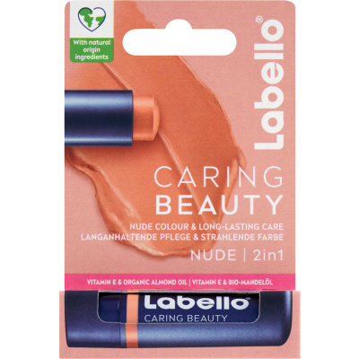 Labello Caring Beauty Nude farebný balzam na pery 4,8 g