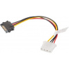Lanberg kábel Molex 4-pin - SATA 15-pin 15cm (CA-SAHD-10CU-0015)