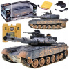 Ovládaný TANK T90 strieľa, jazdí, svieti RC0373