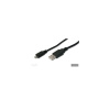 PremiumCord Kabel micro USB 2.0, A-B 20cm, černá ku2m02f