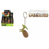 Prívesok na kľúče/Kľúčenka dinosaurus vo vajíčku kov/plast 6cm mix druhov