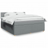 zahrada-XL Boxspring posteľ s matracom bledosivá 180x200 cm látka 3287528
