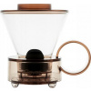Clever Dripper - Skleněný kávovar 500ml, transparentní hnědý