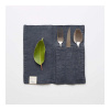 Ľanové vrecko na príbor 2 ks 23x23 cm Dark Grey – Linen Tales