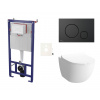Siko Cenově zvýhodněný závěsný WC set SAT do lehkých stěn / předstěnová montáž+ WC SAT Infinitio SSINF68K