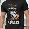 Tričko s potlačou Zrodený pre rybárčenie Dámsky Čierna XL