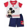 Detský komplet - Detská súprava Disney 62 biela, červená, námornícka modrá 2 ks. (Nastavte polovicu červenej myši Mickey Mouse 62)