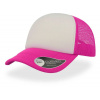 Atlantis | Rapper, 5 panelová sieťovaná šiltovka, červená Fuchsia Fluo