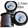 Linka s DRÔTOM pre krovinorezy 3mm 2,4mm 2,7mm (struna s DRÔTOM pre strimmer STRENGTH, každý BUTTER 2,7 mm, 65 m hlava bubna)