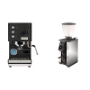 Profitec GO, black + Stone Espresso Pebble, chrome