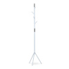 Autronic 80001-01 WT - Vešiak stojanový, výška 179 cm, kovová konštrukcia, biely matný lak, nosnosť 6 kg