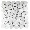 Premium mosaic stone Kamenná mozaika bílá 31x31 cm mat STMOSWHW