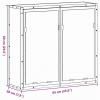 vidaXL Kúpeľňová skrinka so zrkadlom hnedý dub 65x20x60 cm komp. drevo - Hnedá - 232000-244044