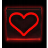 Eko-Light Eco-Light 2Kids Toys LED neonová lampa ve tvaru srdce červená
