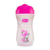 Chicco Shiny termo floureskujúci s tvrdým náustkom 266 ml ružový