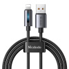 Mcdodo CA-5660 USB-A to Lightning cable with flashing light 1.2m (Čierny)