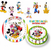 DIGITÁLNA TLAČ Jedlý obrázok na tortu Myšiak Mickey MINNIE + POSTAVY TEXT 72