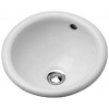 Duravit Architec - Umývadlo, priemer 34 cm, s prepadom, bez otvoru na batériu, biela 0473340031