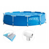 Bazén Intex s kruhovým rámom 366 x 366 cm (INTEX kovový rám 28210 366x76cm rám bazén)