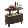 KETER BEVY BAR Multifunkčný stolík ratan, 83,5 x 40 x 50-74 cm, hnedý 17209510