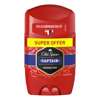 Old Spice Captain Tuhý dezodorant pre mužov 2x50 ml