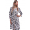 Béžový i hnědý župan nebo košilka pro ženy či dívky celopropínací na zip mandala vzory 1XL-4XL 1G0691 béžová 4XL + První výměna zboží zdarma.