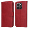 Peňaženkové puzdro Classic Leather case červené – Honor 400 Smart / Honor X7d