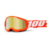 100% STRATA 2, 100% detské slnečné okuliare Oranžová, zrkadlové zlaté plexi