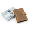 Peňaženka - Portfólio pako džínsy prírodná koža hnedá peňaženka GT Hunter 507 x lb - Unisex Product (Betlewski Little Leather Pánska karta peňaženky koža)