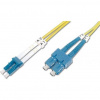 Techly 3m SC/LC OS2 InfiniBand a kábel z optických vlákien Žltá (303935)