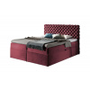Čalúnená posteľ boxspring MARCH + vrchný matrac - riviera 59 / 180x200