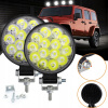 2KS LED pracovná lampa 42W HALOGEN SZPERACZ 12V 24V