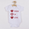 NEW BABY Body s potlačou New Baby MADE IN LOVE - 80