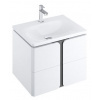Ravak BALANCE SD Skrinka pod umývadlo SD 80x50x46,5cm, biela/grafit+Cleaner X000001369