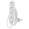 EMOS Predlžovací kábel 1,5 m / 4 zásuvky / biely / PVC / 1 mm2 P0411