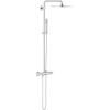 GROHE Vitalio Joy nástenný sprchový systém s termostatom, horná sprcha 1jet Eco Joy 230 x 230 mm, tyčová ručná sprcha 1jet, chróm, 26365000