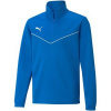 Puma Flísové mikiny Teamrise 1/4 Zip Top Jr Modrá