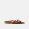 Birkenstock Hnedé Regular Šľapky Birkenstock Madrid Big Buckle Oiled Leather