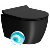 GSI PURA COLOR PURA SHORT závesná WC misa, Swirlflush, 35x46cm, čierna dual-mat 880226