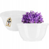 Kvetináč plast biely Kadax 20 cm x 20 x 9,5 cm