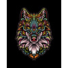 ZUTY Maľovanie podľa čísel - MANDALA VLK Rámovanie: vypnuté plátno na rám, Rozmer: 80x100 cm