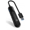 CONNECT IT USB-A hub USB 3.0, 4 porty, externí, ČERNÝ