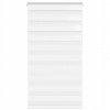 VidaXL Roleta zebra, biela, šírka tkaniny 65,9 cm, polyester
